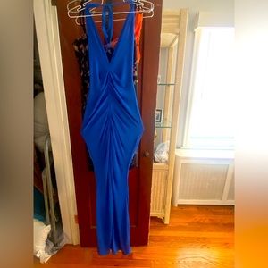 Brand new royal blue rushed fashionova dress size small